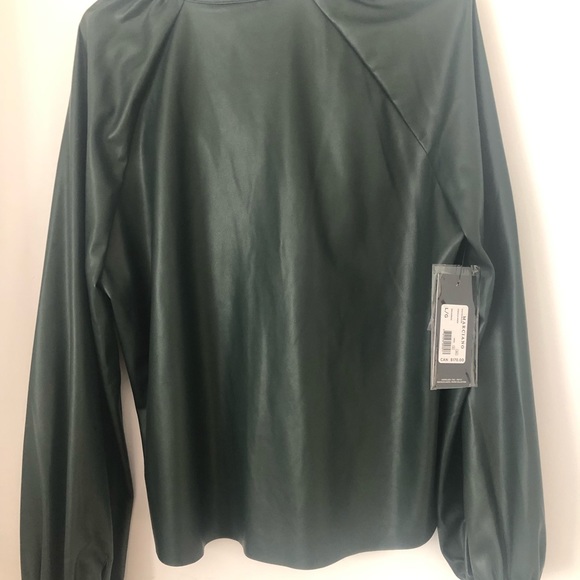 Marciano by Guess faux leather blouse. New. Large - Picture 4 of 4